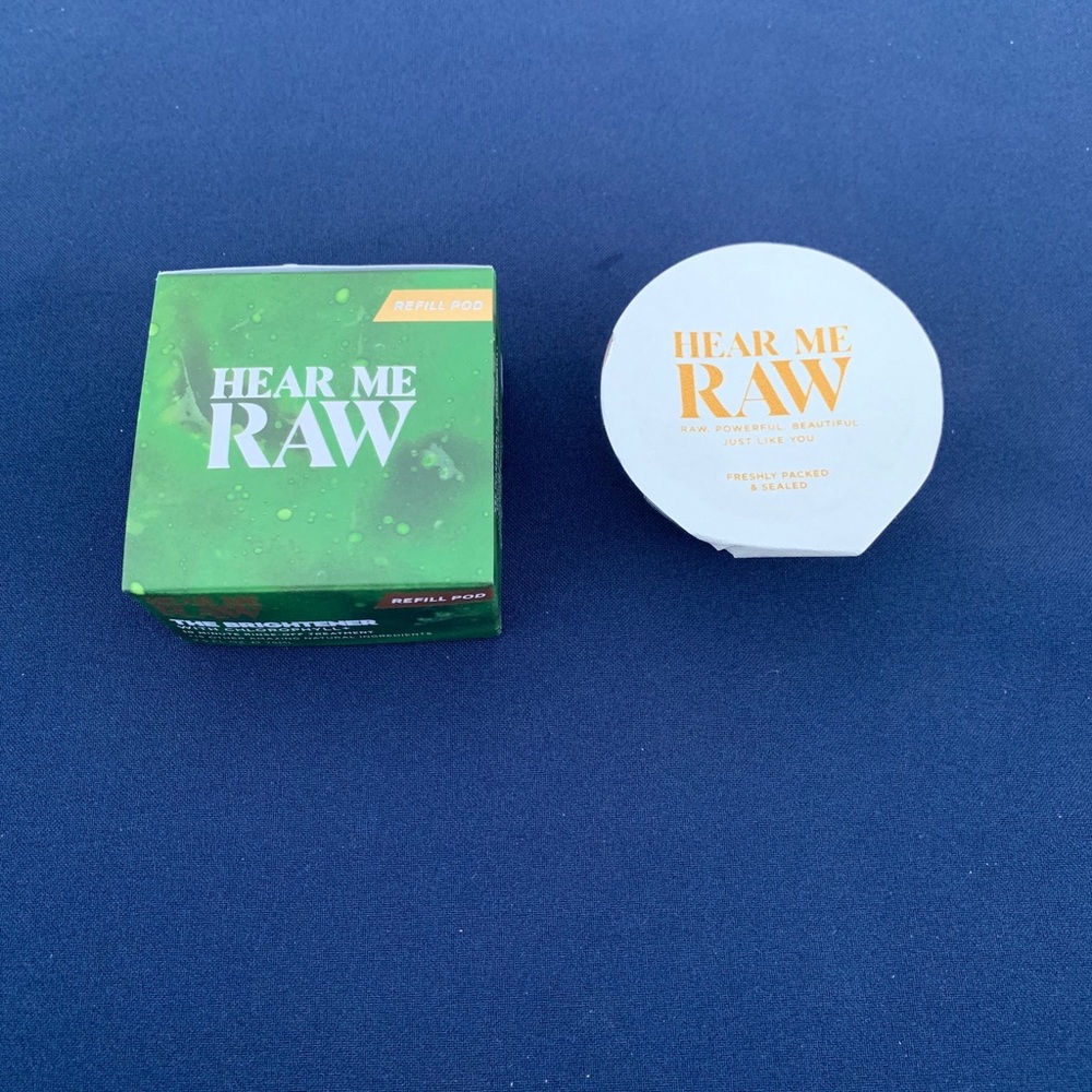 HEAR ME RAW The Brightener with Chlorophyll+ REFILL POD 2.5oz - New Pod. Sealed